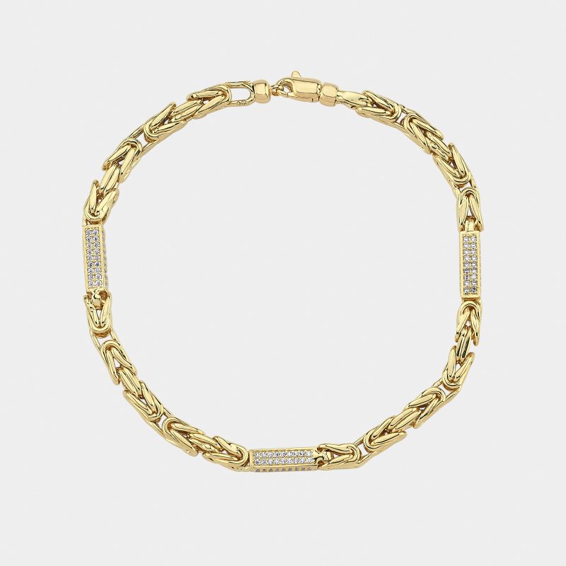 Königskette Armband mit Steine