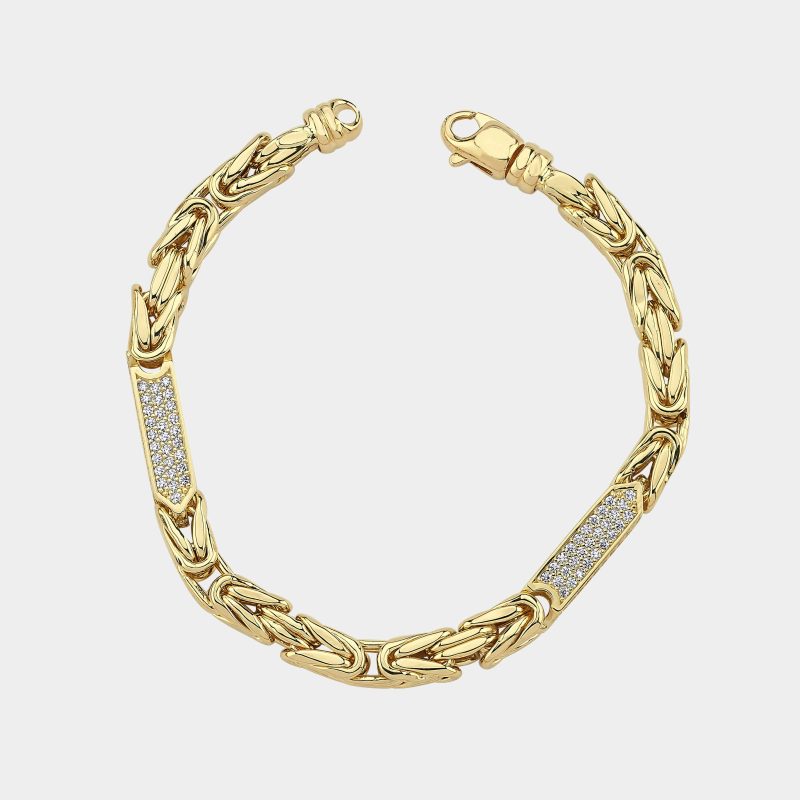 Königskette Armband mit Steine